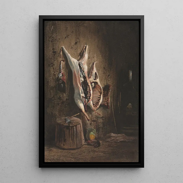 Carcasses - Alexandre-Gabriel Decamps — ingelijst kunstwerk aan de muur