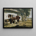 Paarden van trekdieren - Alexandre-Gabriel Decamps — ingelijst kunstwerk aan de muur