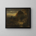 Landschapschilderij van de avond - Alexandre-Gabriel Decamps — ingelijst kunstwerk aan de muur