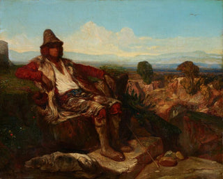 Bergère des Abruzzes - Alexandre-Gabriel Decamps — weergave van het kunstwerk