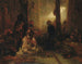 Binneninterieur van een Turks café - Alexandre-Gabriel Decamps — weergave van het kunstwerk