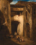 Italiaanse Cour - Alexandre-Gabriel Decamps — weergave van het kunstwerk