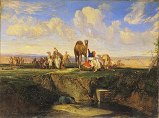 Joseph verkocht door zijn broers - Alexandre-Gabriel Decamps — weergave van het kunstwerk