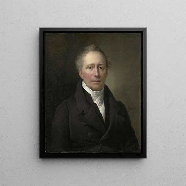 Daniel Francis Schas 1772-1848 Member of the Council of Commerce and Colonies from 1814 to 1820 - Alexandre-Jean Dubois-Drahonet — framed artwork on a wall