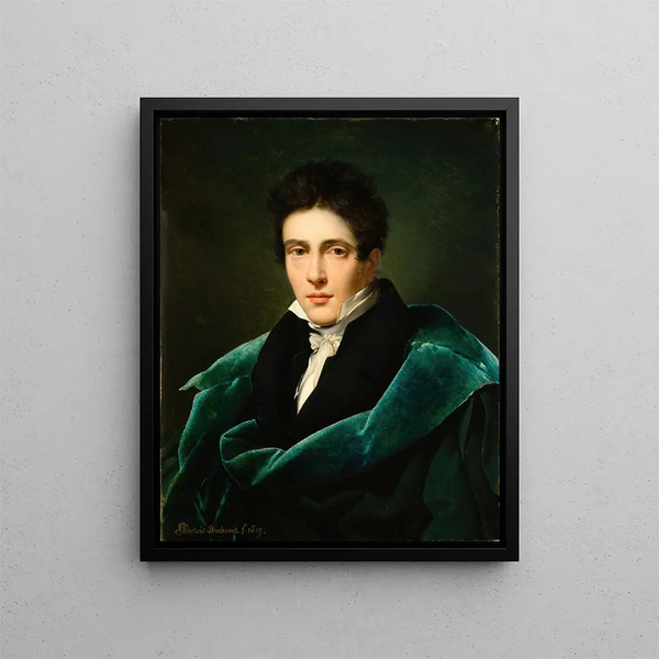 Portrait of Monsieur Gest - Alexandre-Jean Dubois-Drahonet — framed artwork on a wall