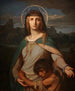 van Sint-Monika in een landschap - Alexandre Cabanel — weergave van het kunstwerk