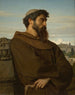 Een jonge Romeinse monnik denker - Alexandre Cabanel — weergave van het kunstwerk