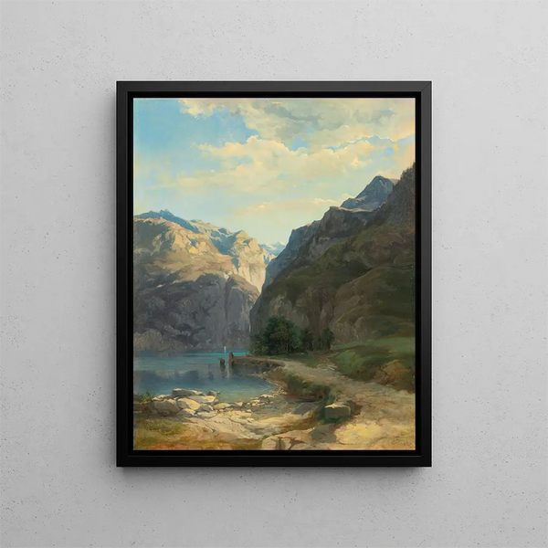 Laxenstrasse - Alexandre Calame — framed artwork on a wall