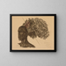 Aboura - Alexandre Iacovleff — framed artwork on a wall
