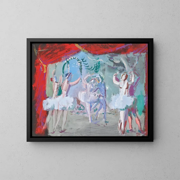 Ballet Dancers - Alexandre Iacovleff — framed artwork on a wall