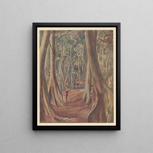 Drawings and paintings of Africa pl. 39 - Alexandre Iacovleff — framed artwork on a wall