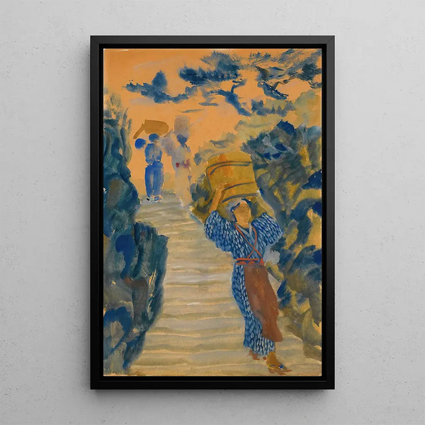 Reproductie van het schilderij Japanse waterdragers schilderij - Alexandre Iacovleff