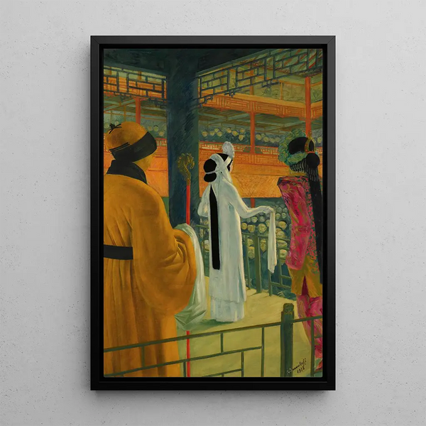Operaballet in Peking - Alexandre Iacovleff — ingelijst kunstwerk aan de muur