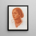 portret van Anna Pavlova - Alexandre Iacovleff — ingelijst kunstwerk aan de muur