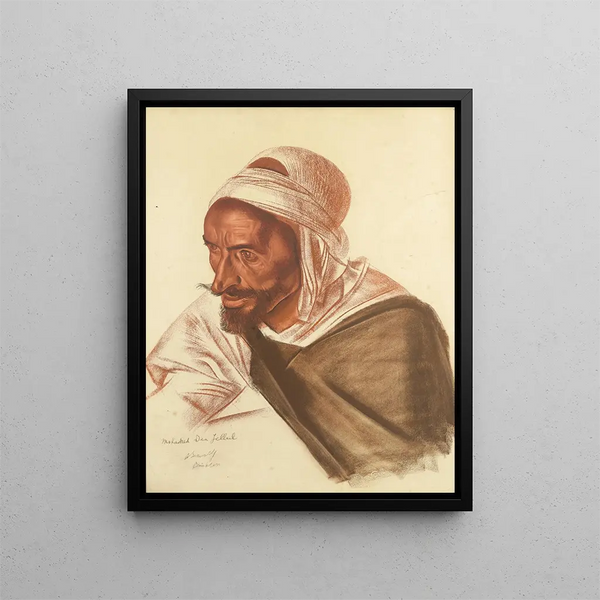 Portret van Mohamed ben Jellul - Alexandre Iacovleff — ingelijst kunstwerk aan de muur