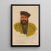 van Sir Mohamed Nazim Khan Mir de Hounza Baltit - Alexandre Iacovleff — ingelijst kunstwerk aan de muur