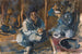 L binnenkant van een Kirgizische tent - Alexandre Iacovleff — weergave van het kunstwerk