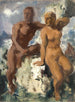 Triton en Nymphe Capri - Alexandre Iacovleff — weergave van het kunstwerk