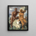 Triton en Nymphe Capri - Alexandre Iacovleff — ingelijst kunstwerk aan de muur
