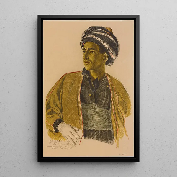 Reproductie van het schilderij Een Koerd uit Bagdad - Alexandre Iacovleff