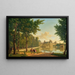 van Henri VI en Sully voor het Koninklijk Kasteel van Fontainebleau - Alexandre Louis Robert Millin du Perreux — ingelijst kunstwerk aan de muur