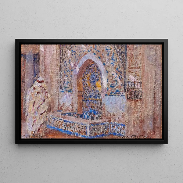 Fontaine Meknès - Alexandre Roubtzoff — framed artwork on a wall