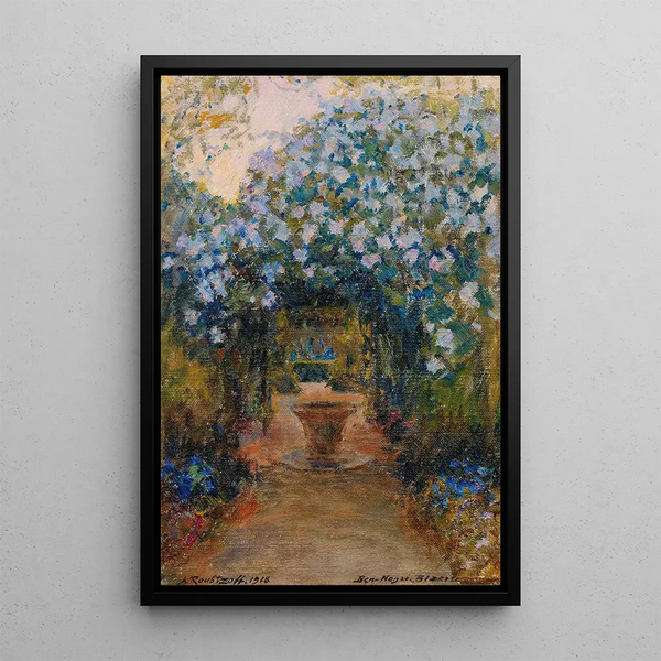 Sentier dans le parc Ben Negro - Alexandre Roubtzoff — framed artwork on a wall