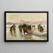 Pêche à la Crevette en Normandie - Alexei Danilovich Kivshenko — ingelijst kunstwerk aan de muur