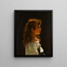 Jonge vrouw op profiel - Alexei Harlamoff — ingelijst kunstwerk aan de muur