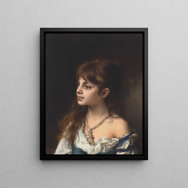 Young model - Alexei Harlamoff — framed artwork on a wall