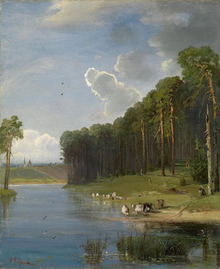 Alexei Kondratievich Savrasov - Pastoral scene.webp