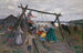 De schommel van het dorp - Alexei Stepanovich Stepanov — weergave van het kunstwerk