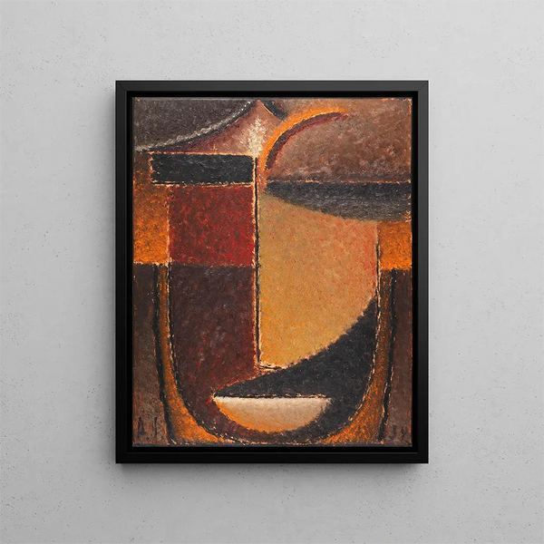 Alexej von Jawlensky - Abstrakter Kopf Orient Verhaltene Glut.webp