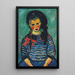 Meisje met rood lint - Alexej von Jawlensky — ingelijst kunstwerk aan de muur