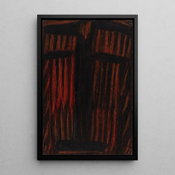 Reproductie van het schilderij Groot meditatie schilderij Heer laat me in vlammen opgaan - Alexej von Jawlensky
