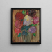 Grote stilleven van pioenen bij schemering - Alexej von Jawlensky — ingelijst kunstwerk aan de muur