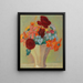 Grote stilleven Schilderij Heldere boeket - Alexej von Jawlensky — ingelijst kunstwerk aan de muur