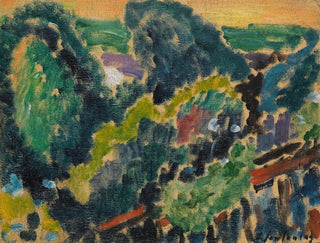 Landschap aan de rand van het Meer van Genève - Alexej von Jawlensky — weergave van het kunstwerk