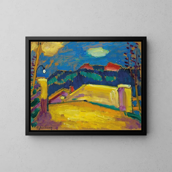 Landschap met brug - Alexej von Jawlensky — ingelijst kunstwerk aan de muur