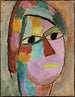 Tête mystique - Alexej von Jawlensky — weergave van het kunstwerk