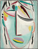 De redder confronteren de martelaar - Alexej von Jawlensky — weergave van het kunstwerk
