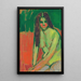 Reproductie van het schilderij van een halfnaakt zittend met lange haar - Alexej von Jawlensky