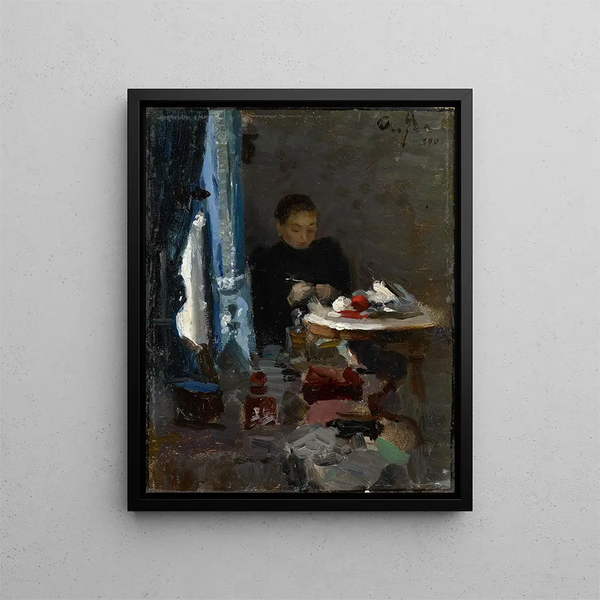 De moeder van de kunstenaars - Alexej von Jawlensky — ingelijst kunstwerk aan de muur