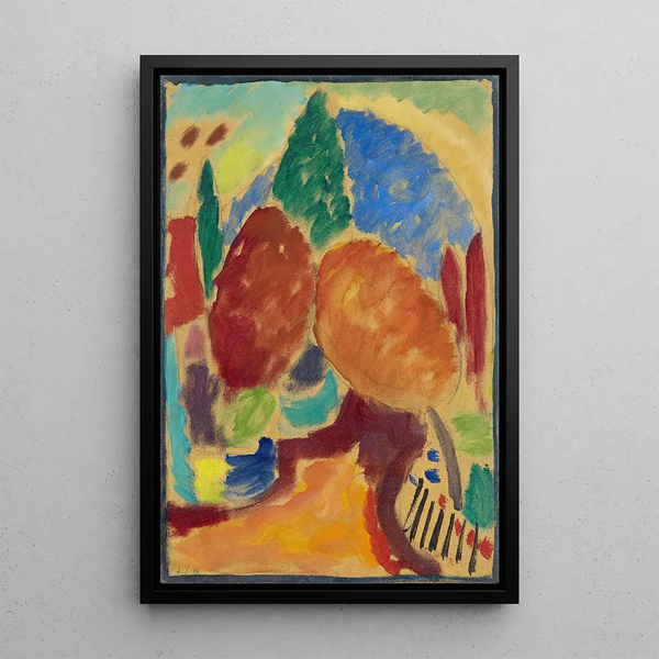 Reproductie van het schilderij De Oranje Weg - Alexej von Jawlensky