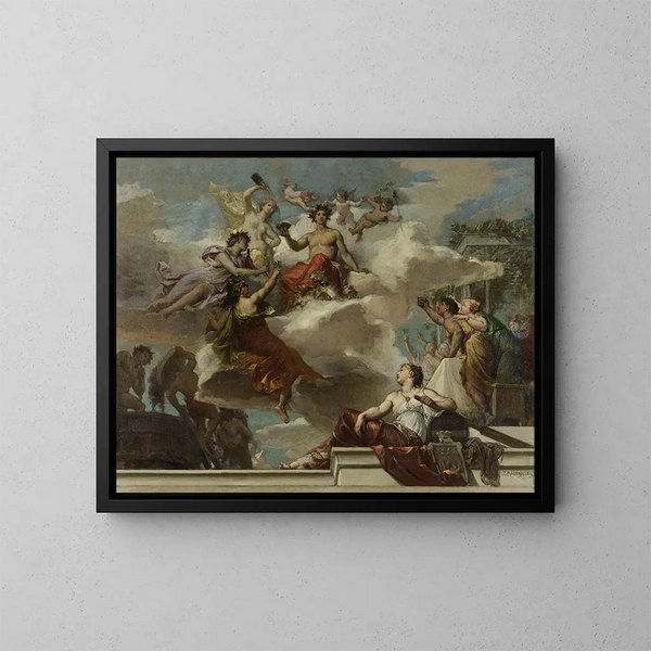 De triomf van Bacchus - Alexis-Joseph Mazerolle — ingelijst kunstwerk aan de muur