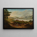 van het uitzicht op de Genève-meren genomen boven Cully - Alexis Nicolas Prignon — ingelijst kunstwerk aan de muur