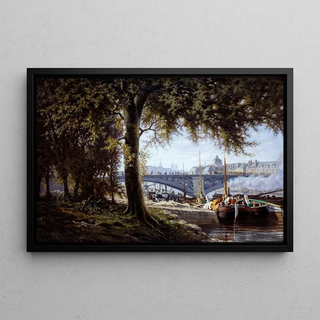 Alfred Alexandre Delauney - Le Pont des SaintsPres.webp