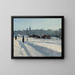 Winterlandschap vanaf de kustlijn van Stockholm - Alfred Bergström — ingelijst kunstwerk aan de muur