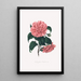 Illustraties en beschrijvingen van de planten die de natuurlijke orde van de Camellieae vormen Pl19 - Alfred Chandler — ingelijst kunstwerk aan de muur