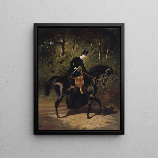 Alfred De Dreux - Lcuyre Kippler sur sa jument noire.webp